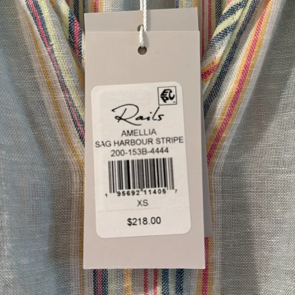 NWT Rails Amelia Harbor Stripe dress. XS. - Picture 2 of 8